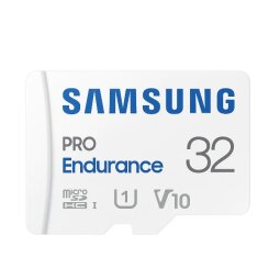 MICROSD PRO ENDURANCE 32GB XC  U3  V30  Class 10  Velocità di lettura-scrittura fino a  100/40 MB/s Adattatore SD incluso  Garanzia 5 anni.