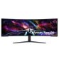 Samsung G95NC LED display 144.8 cm (57") 7680 x 2160 pixels Dual UHD Black, White