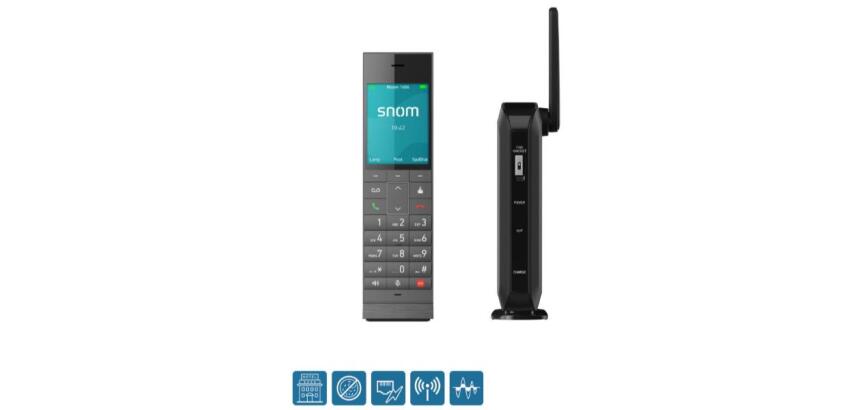 00007006 - Snom HM201, 1-Line Hidden Base + C3416HC Colour Screen Handset, (for up to 4 handsets per unit is possible)
