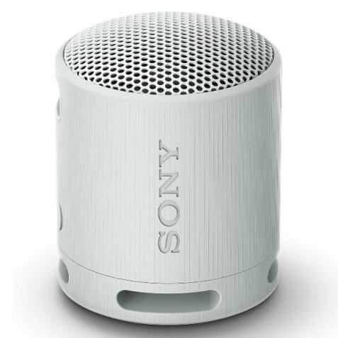 Sony SRS-XB100 - Speaker Wireless Bluetooth, portatile, leggero, compatto, da esterno, da viaggio, resistente IP67 impermeabile e antipolvere, batteria da 16 ore, cinturino versatile, chiamate in vivavoce - Grigio
