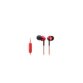 IN EAR CON MICROFONO CON DRIVER DA 9 MM  RISPOSTA IN FREQUENZA        5-24.000HZ COLORE ROSSO.