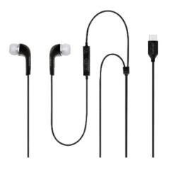 AURICOLARI USB C BLACK BULK BK NEW