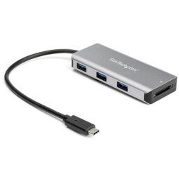 Hub USB-C a 3 porte con lettore per schede SD - 10 Gbps - 3 USB-A (HB31C3ASDMB)