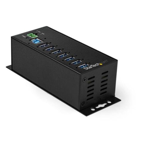 Hub USB 3.0 industriale a 7 porte con adattatore di alimentazione esterno - Protezione ESD e sovratensioni a 350W (HB30A7AME)