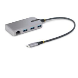 HUB USB-C CON ETHERNET A 3 PORTE  3X USB-A  5GBPS  PORTATILE