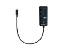 Concentrador USB TipoC a 4 Puertos USB A con Interruptores Individuales de Encendido/Apagado