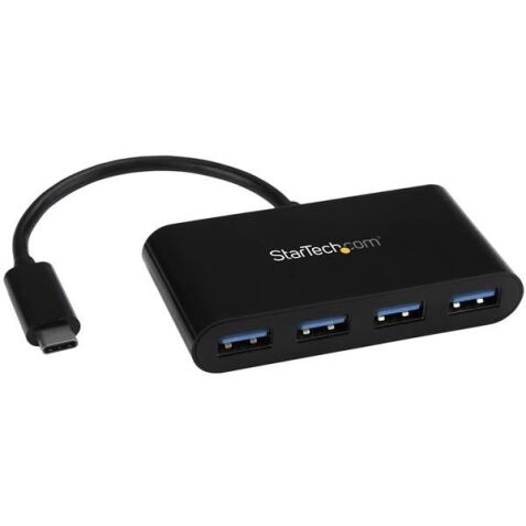 Hub USB3.0 a 4 porte - USB-C a 4 USB-A - Alimentazione a bus