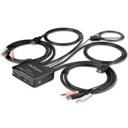 Switch KVM HDMI a 2 porte con cavi integrati - USB 4K 60 Hz (SV211HDUA4K)