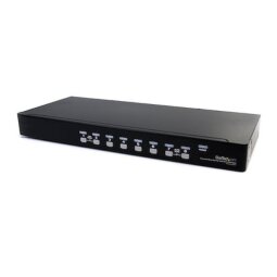 Switch KVM VGA USB a 8 porte montabile su rack con audio (cavi audio inclusi)