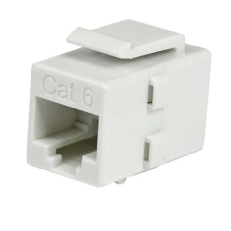 Accoppiatore di rete jack Keystone RJ45 Cat 6 bianco - F/F - Cat 6 Coupler  (C6KEYCOUPLWH)