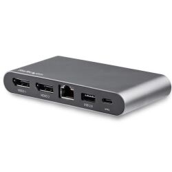 Adattatore Multiporta USB-C per doppio monitor - Adattatore DisplayPort dual 4K - 2 x 4K DP - 100W PD 3.0