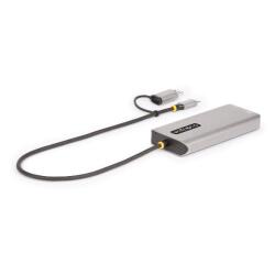 StarTech.com USB-C Multiport Adapter w/Attached USB-C to USB-A Dongle, Dual HDMI (4K30Hz/1080p60Hz), 3x USB-A 5Gbps, Mini Travel Dock, Laptop Docking Station, 1.3ft/40cm Cable