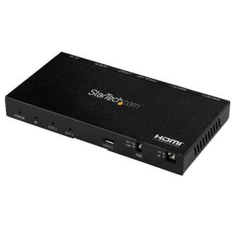 Sdoppiatore Splitter HDMI a 2 porte - 4K 60Hz con scaler video incorporato - HDCP 2.2 - 7.1 Surround Sound (ST122HD20S)