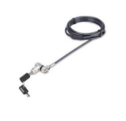 StarTech.com Cable de 2m Universal de Seguridad para Ordenador Portátil - Cable de Bloqueo Compatible con Noble Wedge/Nano/K-Slot - con Cerradura - Antirrobo - Anticorte