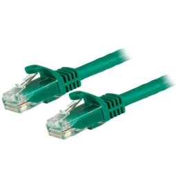 StarTech.com 1.5m CAT6 Ethernet Cable - Green CAT 6 Gigabit Ethernet Wire -650MHz 100W PoE RJ45 UTP Network/Patch Cord Snagless w/Strain Rel