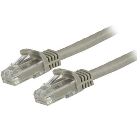 Cavo Ethernet CAT 6 UTP  da 1.5 m - Cavo di rete Gigabit antigrovigio 24 AWG - Grigio (N6PATC150CMGR)