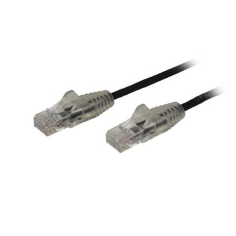 Cavo di Rete Ethernet Snagless CAT6 da 1m - Cavo Patch antigroviglio slim RJ45 - Nero (N6PAT100CMBKS) E122 N6PAT100CMBKS