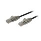 Cavo di Rete Ethernet Snagless CAT6 da 1m - Cavo Patch antigroviglio slim RJ45 - Nero (N6PAT100CMBKS) E122 N6PAT100CMBKS