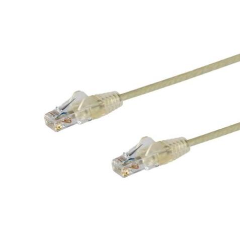 Cavo di Rete Ethernet Snagless CAT6 da 1 5m - Cavo Patch antigroviglio slim RJ45 - Grigio N6PAT150CMGRS