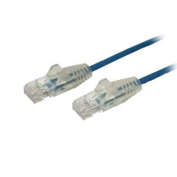 Cavo di Rete Ethernet Snagless CAT6 da 3m - Cavo Patch antigroviglio slim RJ45 - Blu N6PAT300CMBLS