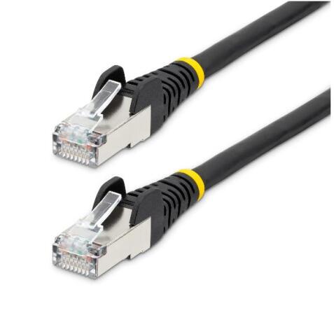 Cavo Ethernet CAT6a - 3m - Cavo di rete LSZH schermato Nero