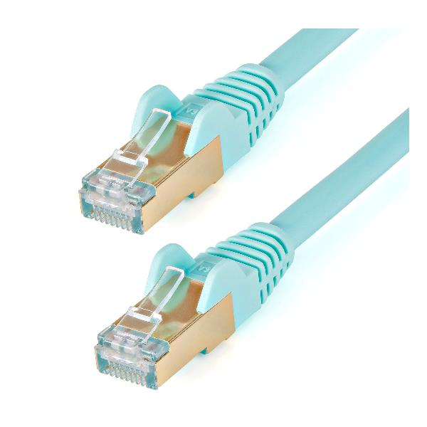 Cavo di Rete Ethernet Cat6a - Cavo Schermato STP da 2m - Cavo RJ45  Antigroviglio - Grigio su