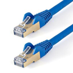 StarTech.com 1.5 m CAT6a Patch Cable - Shielded (STP) - 100% Copper Wire - Snagless Connector - Blue