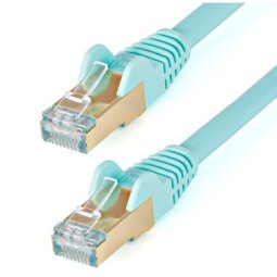 Cavo di rete Ethernet RJ45 CAT6a da 7.5m - Acqua - Cavo in rame - Cavo Network (6ASPAT750CMAQ)