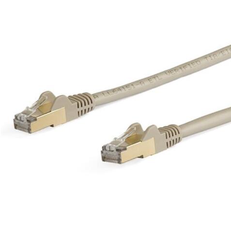 Cavo di rete Ethernet RJ45 CAT6a da 5m - Grigio - Cavo in rame - Cavo Network (6ASPAT5MGR)