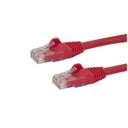 StarTech.com 50cm CAT6 Ethernet Cable, 10 Gigabit Snagless RJ45 650MHz 100W PoE Patch Cord, CAT 6 10GbE UTP Network Cable w/Strain Relief, R