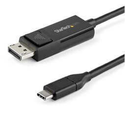 StarTech.com 3ft (1m) USB C to DisplayPort 1.2 Cable 4K 60Hz, Bidirectional DP to USB-C or USB-C to DP Reversible Video Adapter Cable, HBR2/