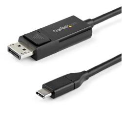 StarTech.com 6ft (2m) USB C to DisplayPort 1.2 Cable 4K 60Hz - Bidirectional DP to USB-C or USB-C to DP Reversible Video Adapter Cable - HBR2/HDR - USB Type C/TB3 Monitor Cable