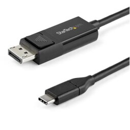 StarTech.com 6ft (2m) USB C to DisplayPort 1.2 Cable 4K 60Hz - Bidirectional DP to USB-C or USB-C to DP Reversible Video Adapter Cable - HBR