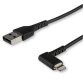 Cavo USB angolare a Lightning - Conforme Apple Mfi da 2m - Nero - Cavo Robusto USB a Lightning (RUSBLTMM2MBR)