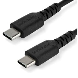 StarTech.com 2m USB C Charging Cable, Durable Fast Charge & Sync USB 2.0 Type C to USB C Laptop Charger Cord, TPE Jacket Aramid Fiber M/M 60