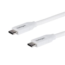 StarTech.com USB-C to USB-C Cable w/ 5A PD - M/M - White - 4 m (13 ft.) - USB 2.0 - USB-IF Certified