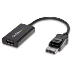 Adattatore DisplayPort a HDMI con HDR - 4K 60 Hz - Nero - Convertitore Video DisplayPort  1.4 Ultra HD fino a 18Gbps