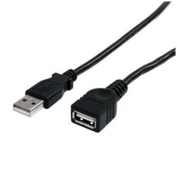 Startech.com 10 ft black usb 2.0 extension cable a to a - m/f