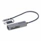 Lettore di schede di memoria multimediale USB 3.0, lettore di schede SD/microSD/CompactFlash, adattatore portatile di schede USB 5Gbps, lettore esterno di schede USB-C con adattato