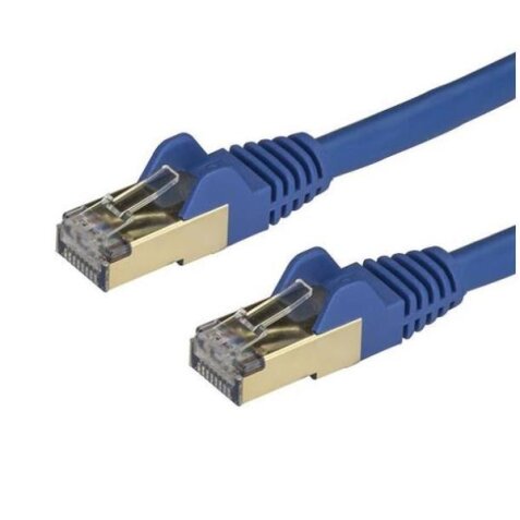 Cavo di Rete Ethernet Cat6a - Cavo Schermato STP da 2m - Cavo RJ45 Antigroviglio - Blu