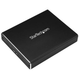 Box Esterno USB 3.1 (10Gbit/s) a 2 Slot - Enclosure M.2 NGFF SSD SATA - RAID - USB-C   USB-A - Alluminio