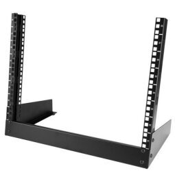 StarTech.com 8U Open Frame Network Rack - 19" 2 Post Free Standing Desktop Rack for Computer, AV, Media, IT, Data & Server Room Equipment (R