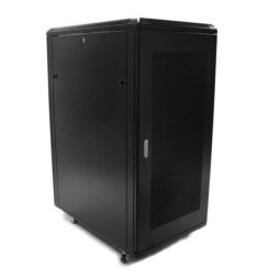 StarTech.com 25U Network Rack Cabinet on Wheels - 36in Deep - Portable 19in 4 Post Network Rack Enclosure for Data & IT Computer Equipment w