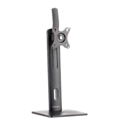 Startech.com free standing single monitor mount - height adjustable monitor stand - for vesa mount displays up to 32" (15lb/7kg) - ergonomic