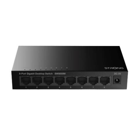 SWITCH 8 PORTE GIGABIT METAL