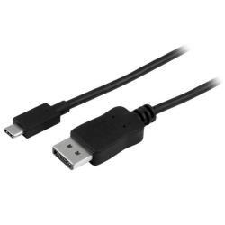 Startech.com 6ft/1.8m usb c to displayport 1.2 cable 4k 60hz - usb-c to dp adapter hbr2 - usb type-c dp alt mode to dp monitor video cable -