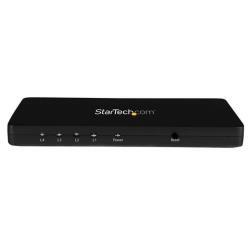 Startech.com 4k hdmi 4-port video splitter – 1x4 hdmi splitter w/ solid aluminum housing – 4k 30hz