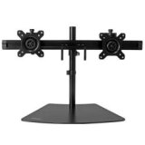 StarTech.com Dual-Monitor Stand - Horizontal - Black