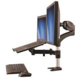 Supporto per singolo Monitor con base per portatile ad altezza regolabile One Touch fino a 27