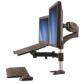 Supporto per singolo Monitor con base per portatile ad altezza regolabile One Touch fino a 27